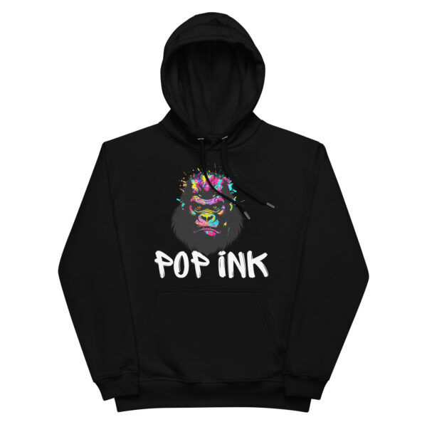 Sweat à capuche Pop'ink art gorille 2024 premium écologique unisexe