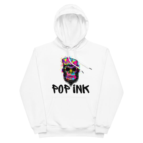 Sweat à capuche Popink art singe gangster premium écologique unisexe