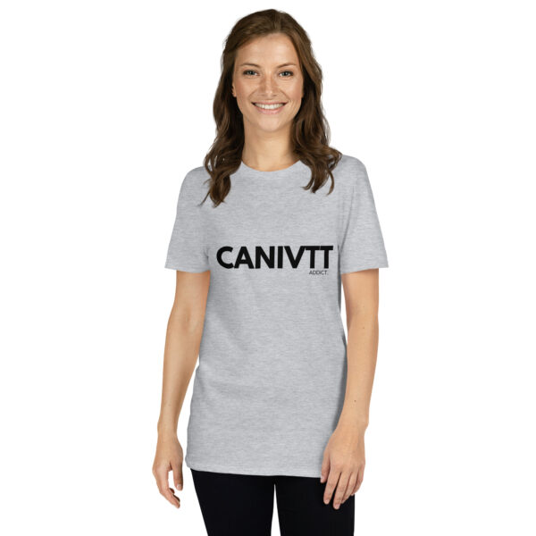 T-shirt caniVTT addict Unisexe à Manches Courtes – Image 2