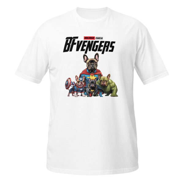 T-shirt bouledogue français vengers Unisexe