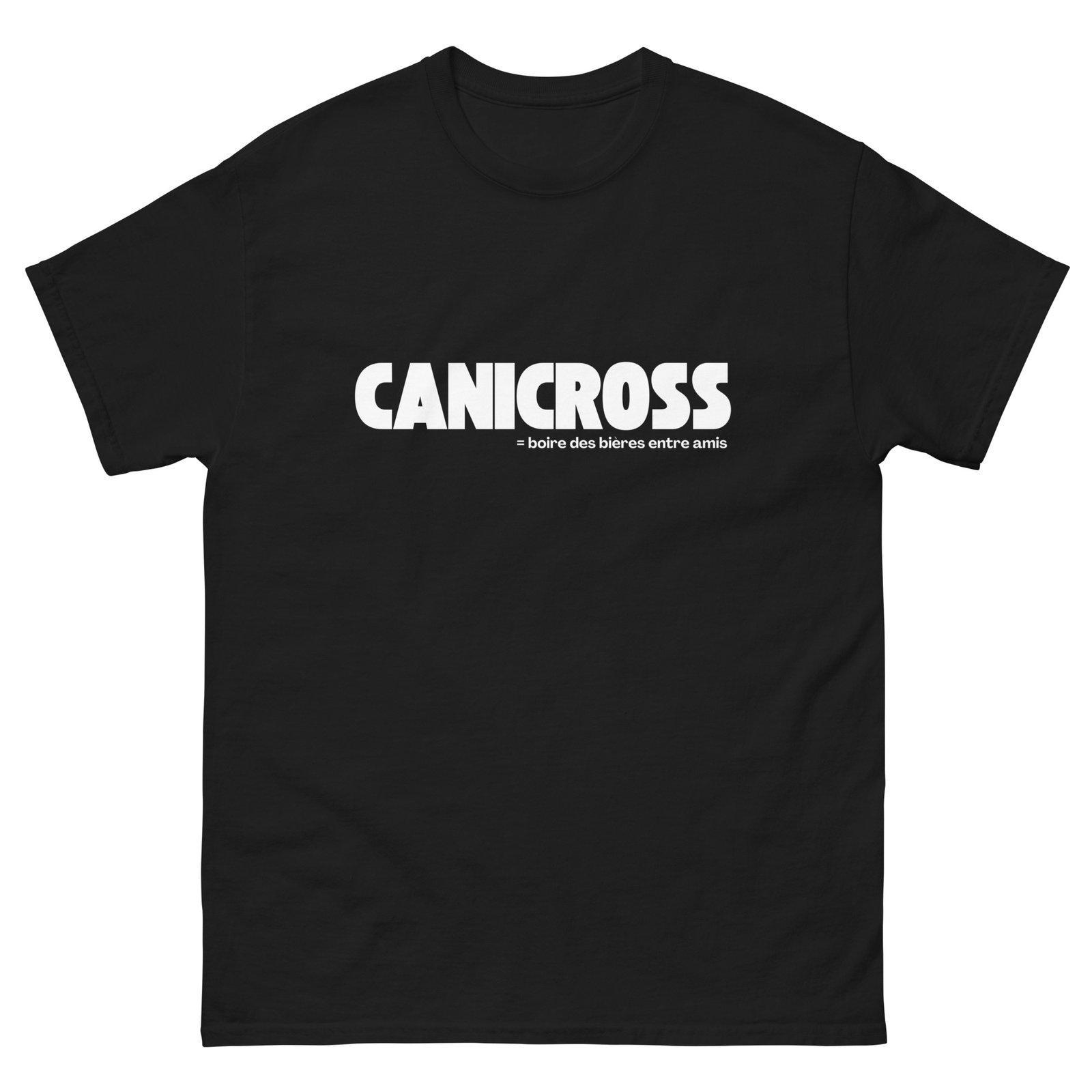 T-shirt canicross apéro unisexe NOIR