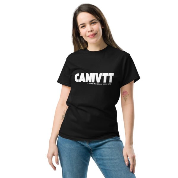 T-shirt caniVTT apéro unisexe NOIR – Image 2