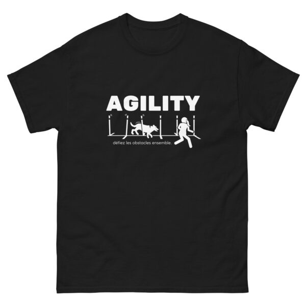 T-shirt agility slalom unisexe NOIR