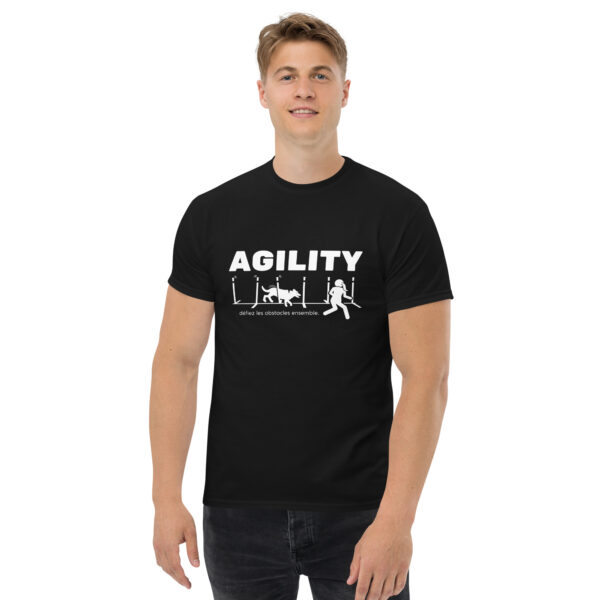 T-shirt agility slalom unisexe NOIR – Image 3