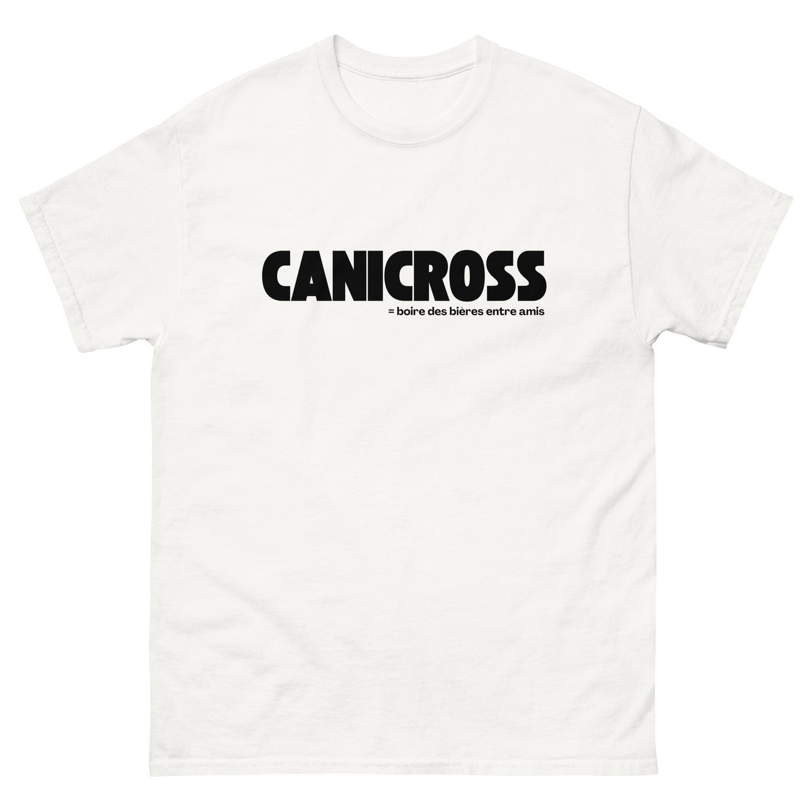 T-shirt canicross apéro unisexe BLANC