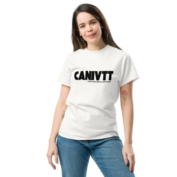 T-shirt canivtt apéro unisexe BLANC – Image 2