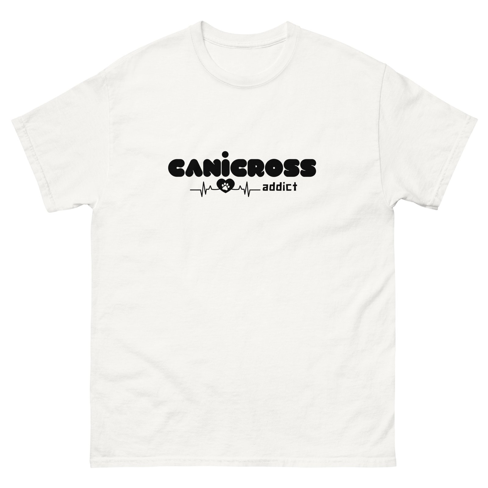 T-shirt canicross addict unisexe BLANC