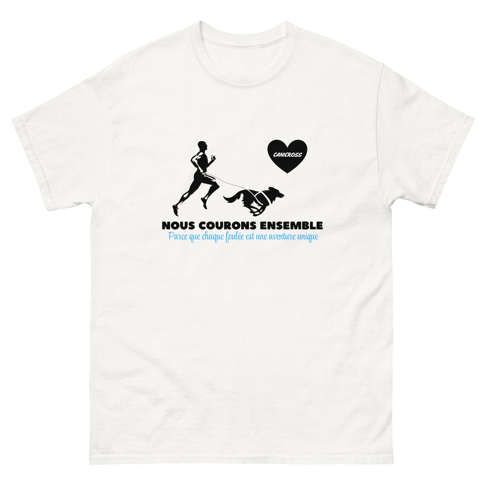 T-shirt canicross esseniel M BLANC