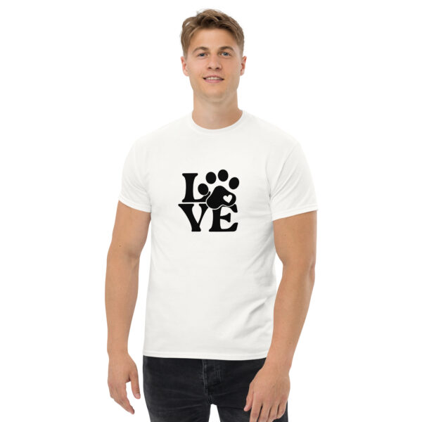 T-shirt love unisexe BLANC – Image 3