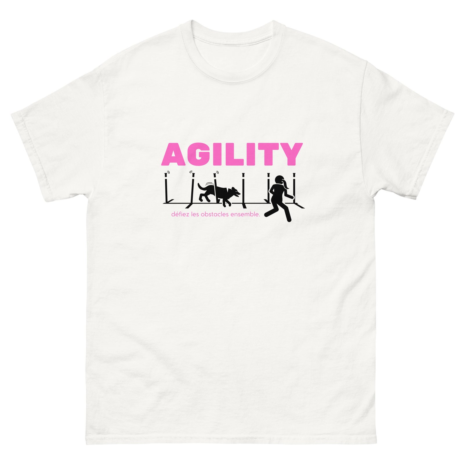 T-shirt agility slalom BLANC