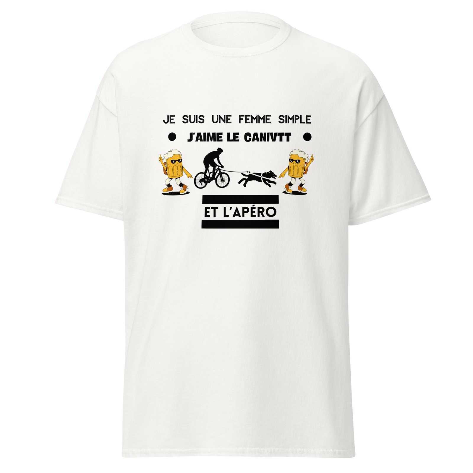 T-shirt canivtt femme simple apéro