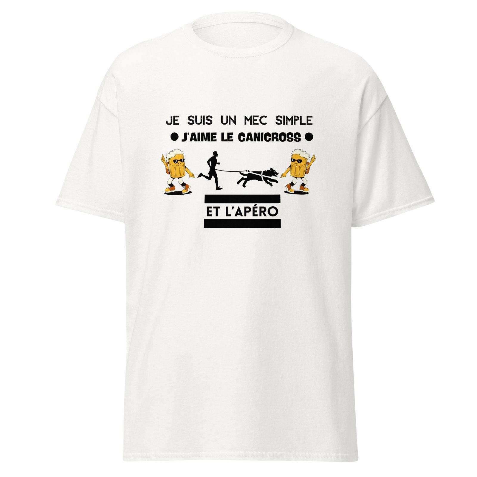 T-shirt canicross homme simple apéro