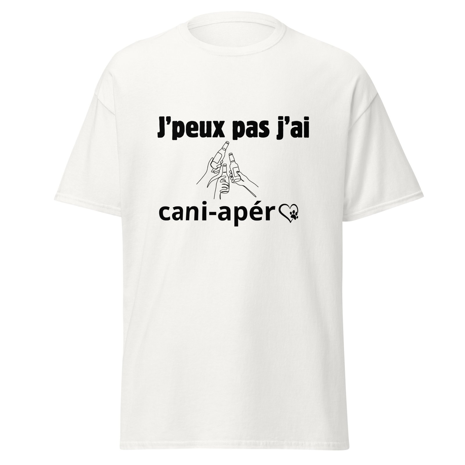 T-shirt j’peux pas j’ai cani-apéro unisexe