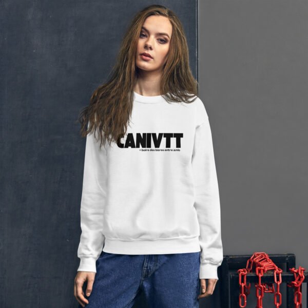 Sweat canivtt apéro Unisexe BLANC – Image 3