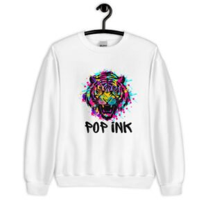 Sweat Unisexe à Col Rond Pop'ink Art 2024 tigre