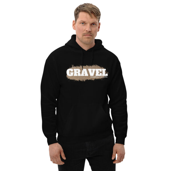 Sweat à capuche gravel gravier NOIR – Image 3