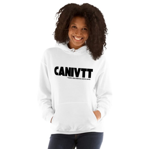 Sweat à capuche canivtt apéro BLANC – Image 2