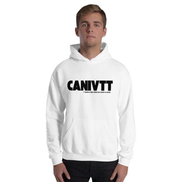 Sweat à capuche canivtt apéro BLANC – Image 3