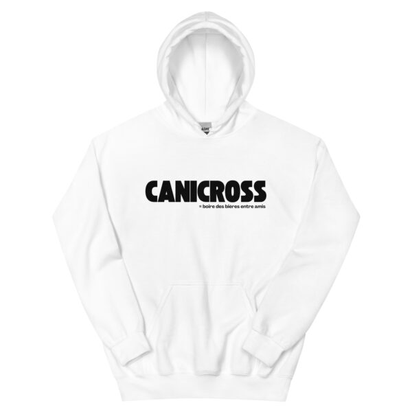 Sweat à capuche canicross apéro Unisexe BLANC