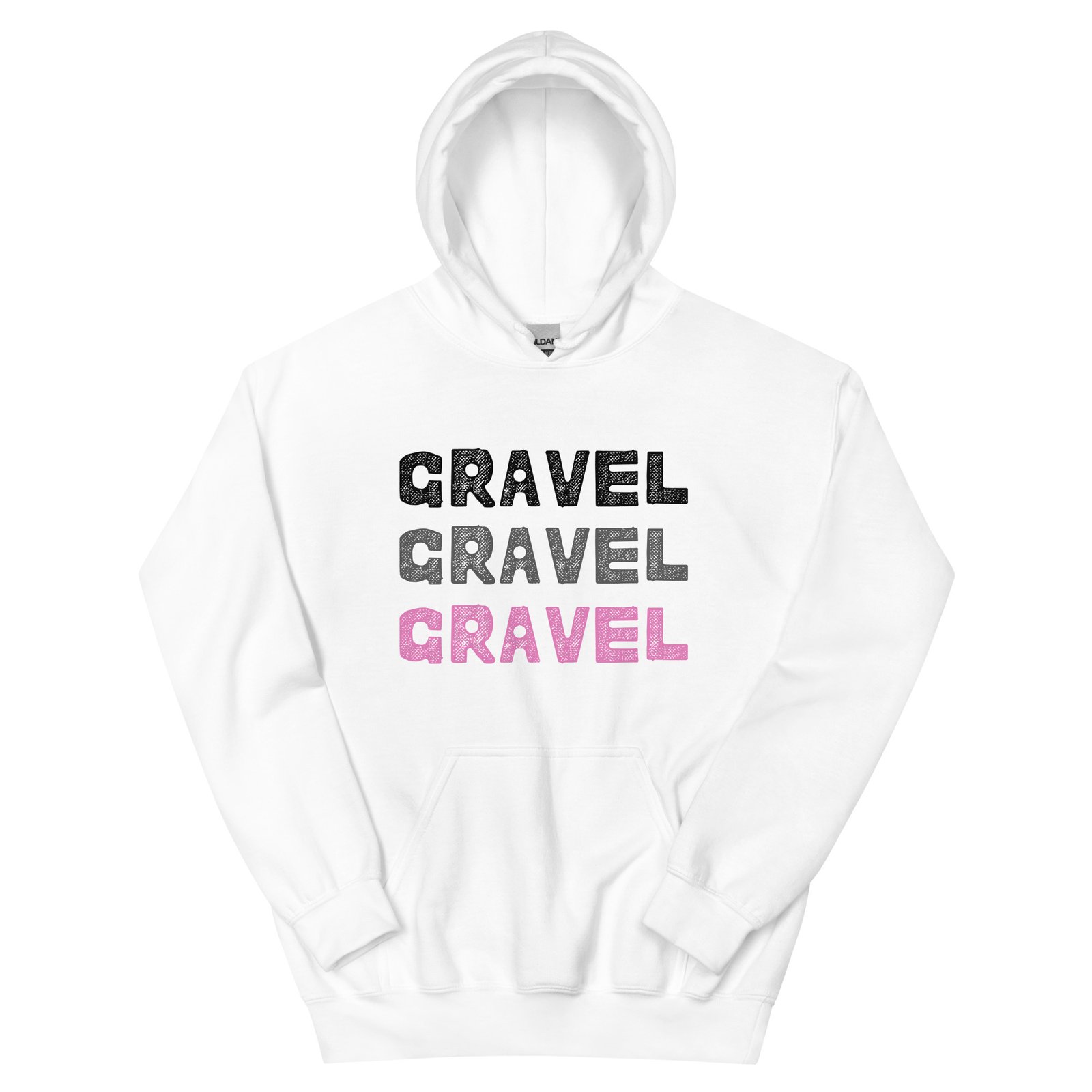 Sweat à capuche trio gravel unisexe