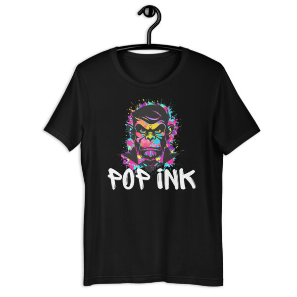 T-shirt Pop'Ink art singe 2024 unisexe Noir | Bleu