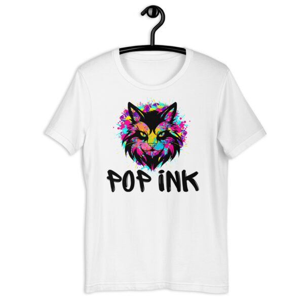 T-shirt Pop'Ink art chat 2024 unisexe Blanc