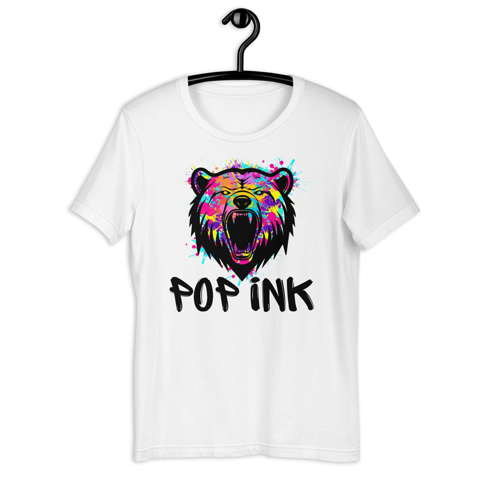 T-shirt Pop’Ink art grizzly 2024 unisexe Blanc