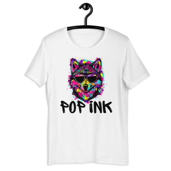 T-shirt Pop'Ink art coyote 2024 unisexe Blanc